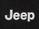 Lloyd Front and Rear Floor Mats with Jeep Logo; Black (14-18 Jeep Wrangler JK 4-Door)