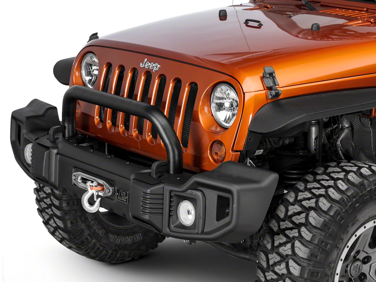 Rugged Ridge Jeep Wrangler Spartacus Overrider Bar - Satin Black 11544. ...