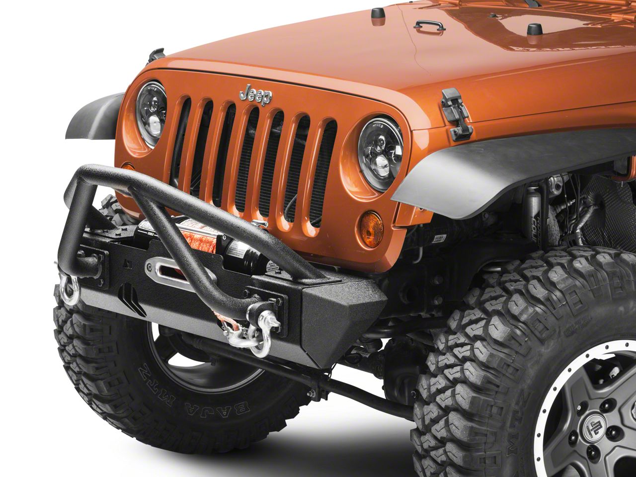 Rugged Ridge Jeep Wrangler XHD Front Bumper with Double X-Striker and Stubby  Ends 11540.54 (07-18 Jeep Wrangler JK)