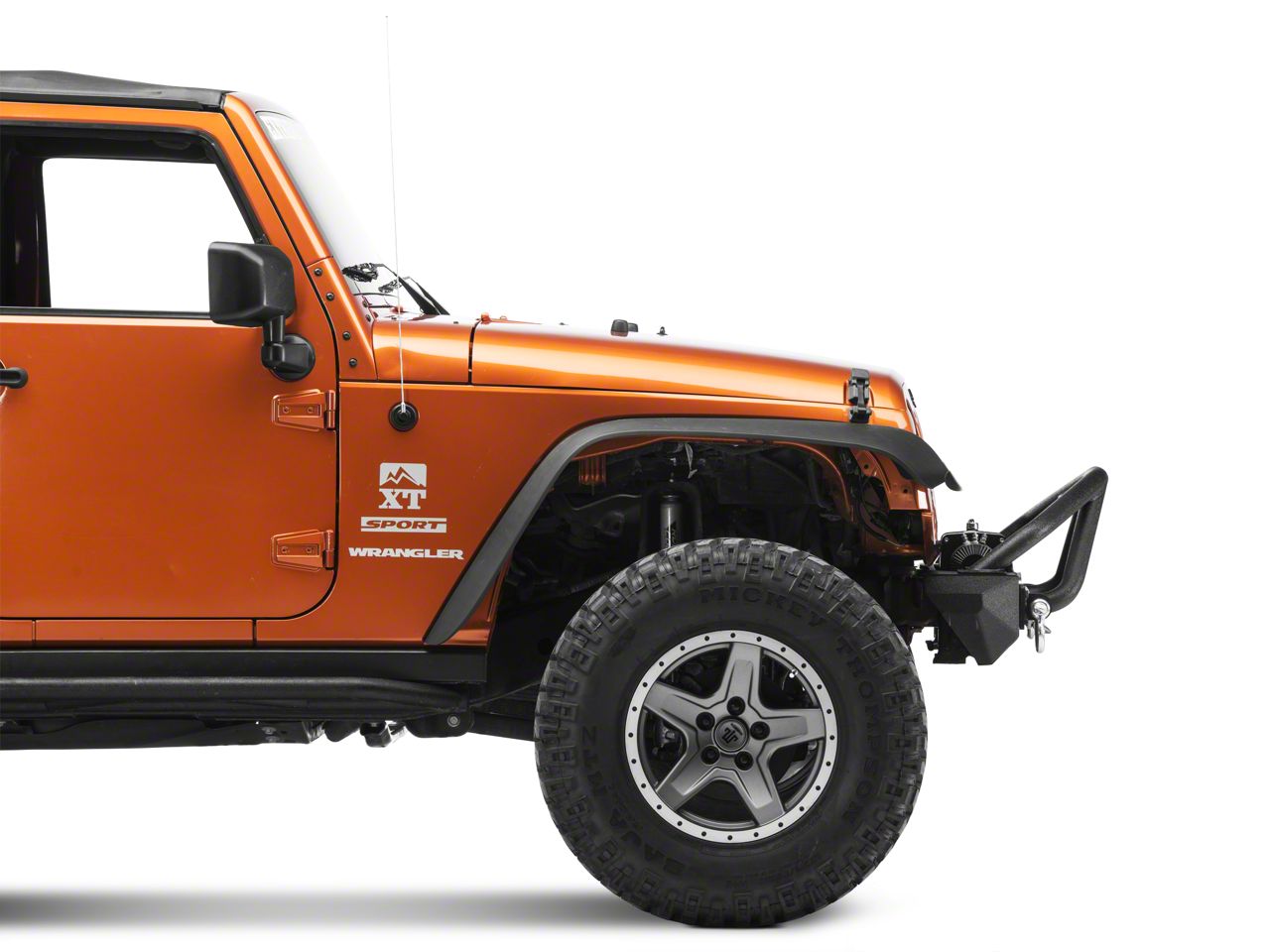 Rugged Ridge Jeep Wrangler XHD Front Bumper with Double X-Striker and Stubby  Ends 11540.54 (07-18 Jeep Wrangler JK)