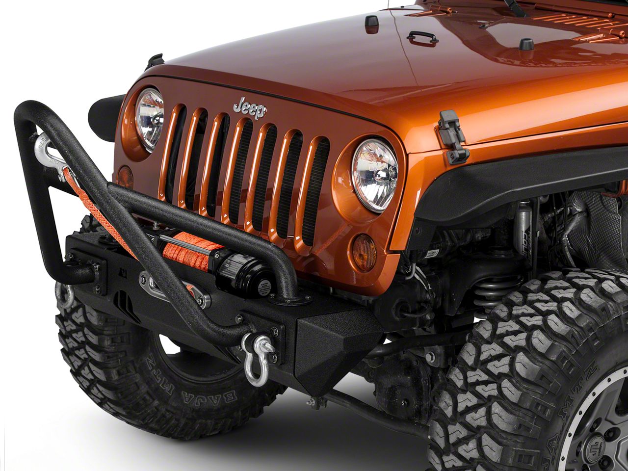 Rugged Ridge Jeep Wrangler XHD Front Bumper Kit W/ Stinger Bar & Stubby ...