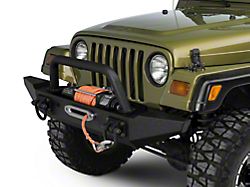 Rugged Ridge XHD Front Bumper with Over-Rider Hoop and Standard Ends (87-06 Jeep Wrangler YJ & TJ)