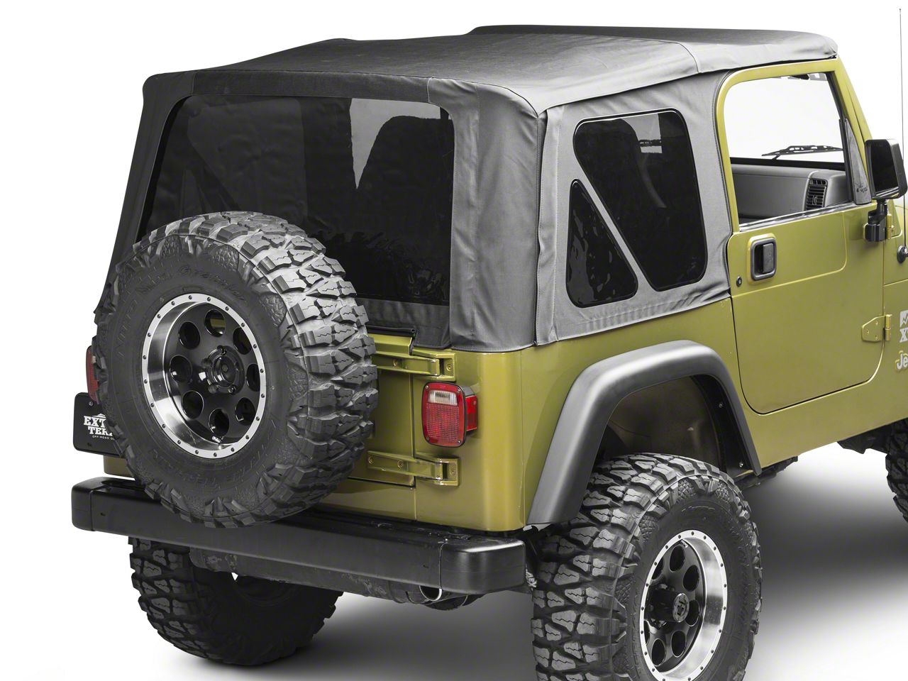 Barricade Wrangler Replacement Soft Top w/ Tinted Windows Black