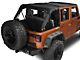 JTopsUSA Safari Mesh Shade Top; Black (07-18 Jeep Wrangler JK 4-Door)