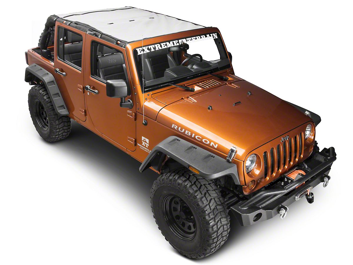 Jtopsusa Jeep Wrangler Safari Mesh White Jku Saf Solid White 07
