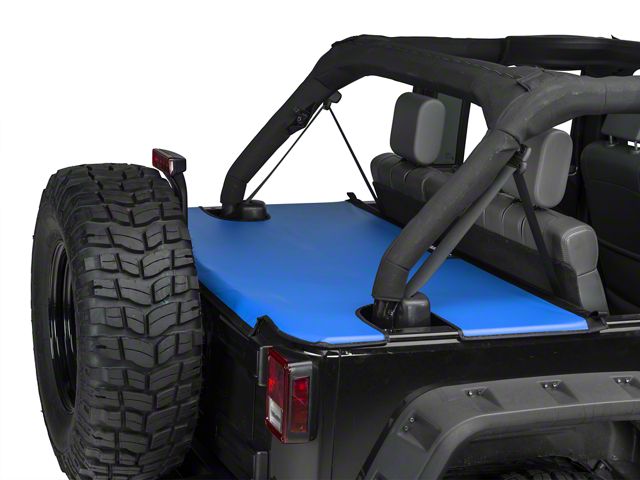 JTopsUSA Tonneau Cover; Blue (07-18 Jeep Wrangler JK 4-Door)