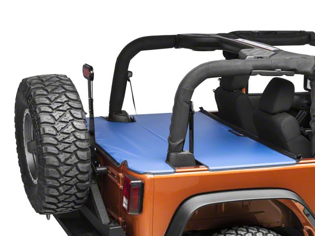 JTopsUSA Tonneau Cover; Blue (07-18 Jeep Wrangler JK 2-Door)