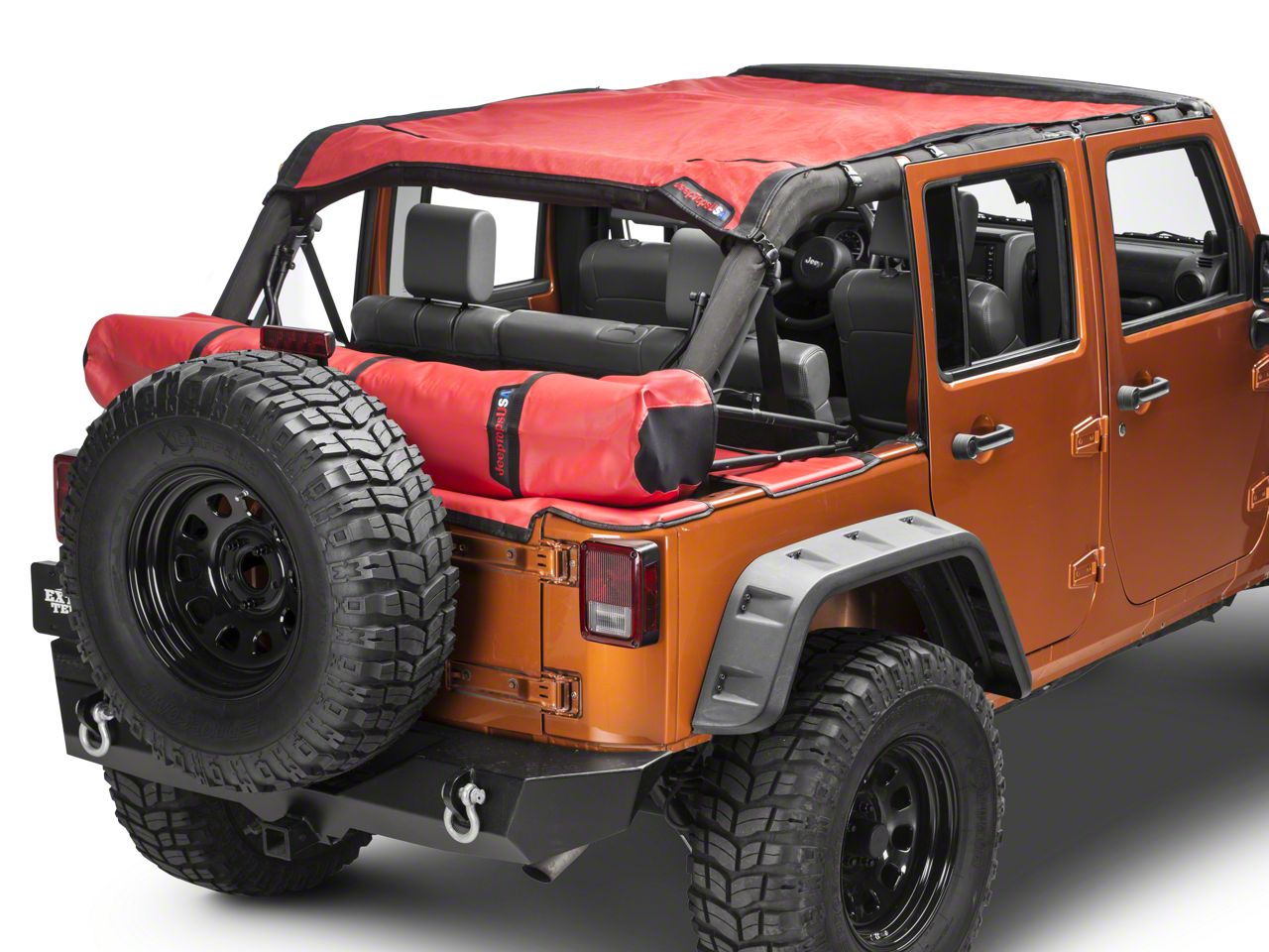 Jeep Wrangler Safari Shade Top Set w/ Tonneau & Boot - Red ...