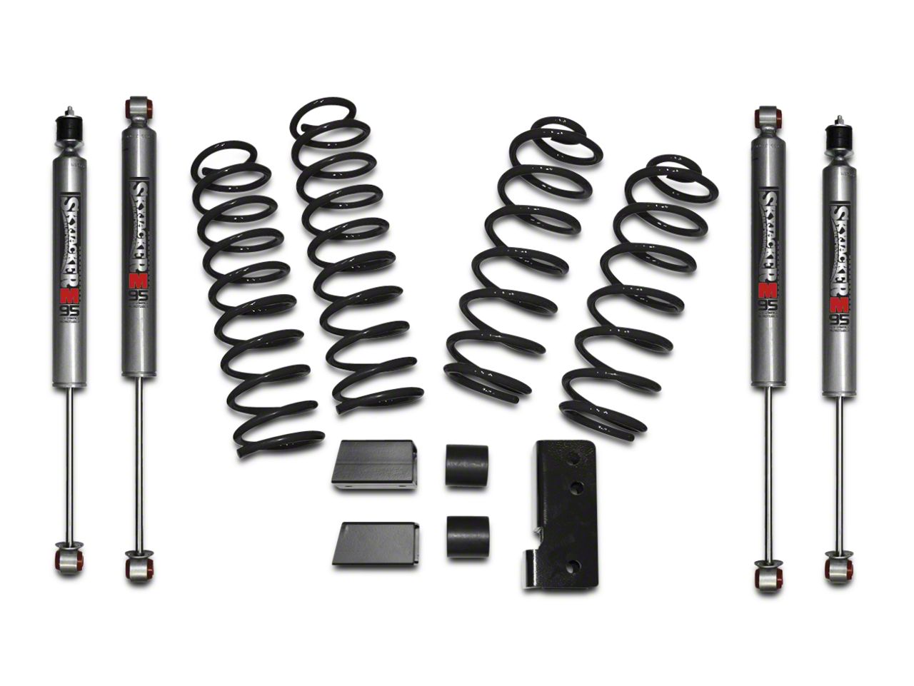 SkyJacker Wrangler 2.5 in. Rock Ready Lift Kit w/ M95 Shocks