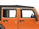 Rugged Ridge Window Visors; Carbon Fiber Finish (07-18 Jeep Wrangler JK 4-Door)
