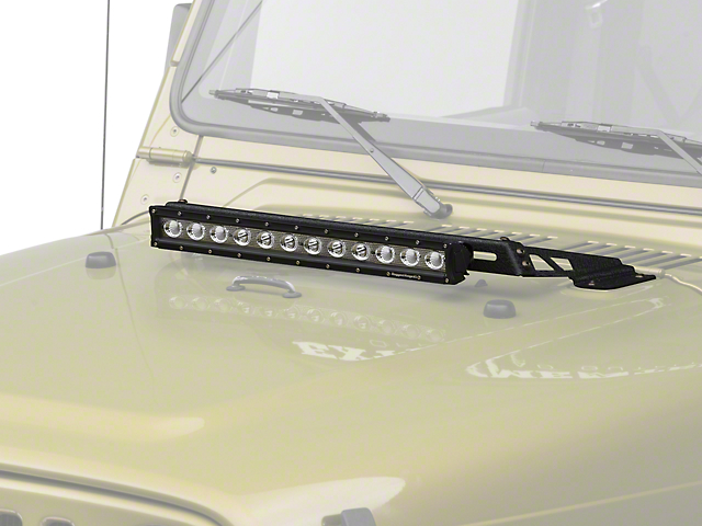 Rugged Ridge 20-Inch LED Light Bar with Hood Mounting Brackets (97-06 Jeep Wrangler TJ)