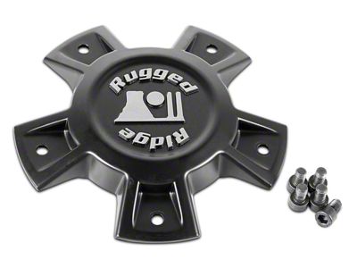 Rugged Ridge Trail Runner Classic Steel Wheel Center Cap; Black (Fits Rugged Ridge Classic Trail Runner Wheels Only)