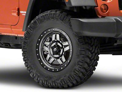 Fuel Wheels Anza Matte GunMetal Wheel; 17x8.5 (07-18 Jeep Wrangler JK)
