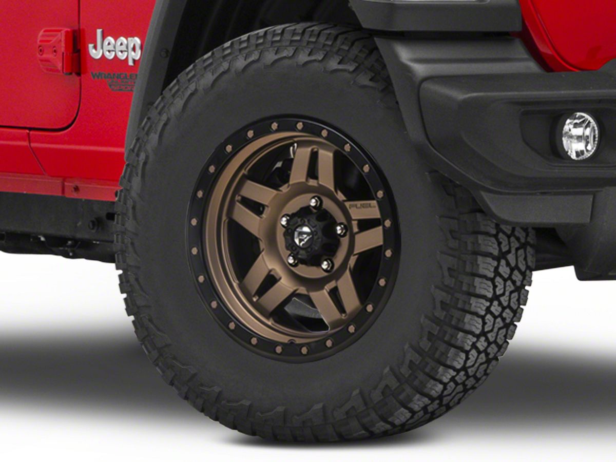Fuel Wheels Jeep Wrangler Anza Bronze Wheel;  D58317857345 (18-23 Jeep  Wrangler JL) - Free Shipping