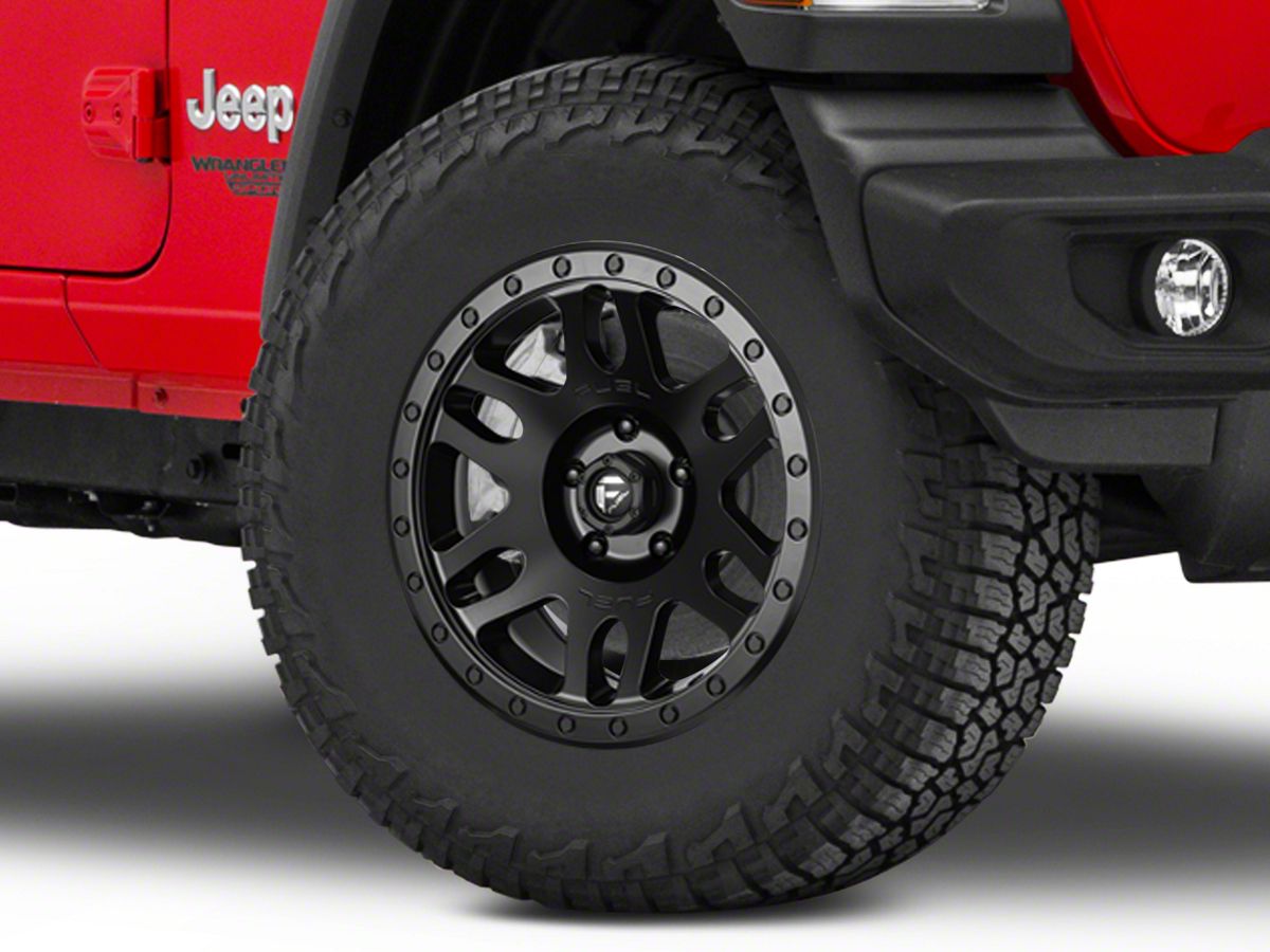 Fuel Wheels Jeep Wrangler Recoil Matte Black Wheel;  D58417857345  (18-23 Jeep Wrangler JL) - Free Shipping