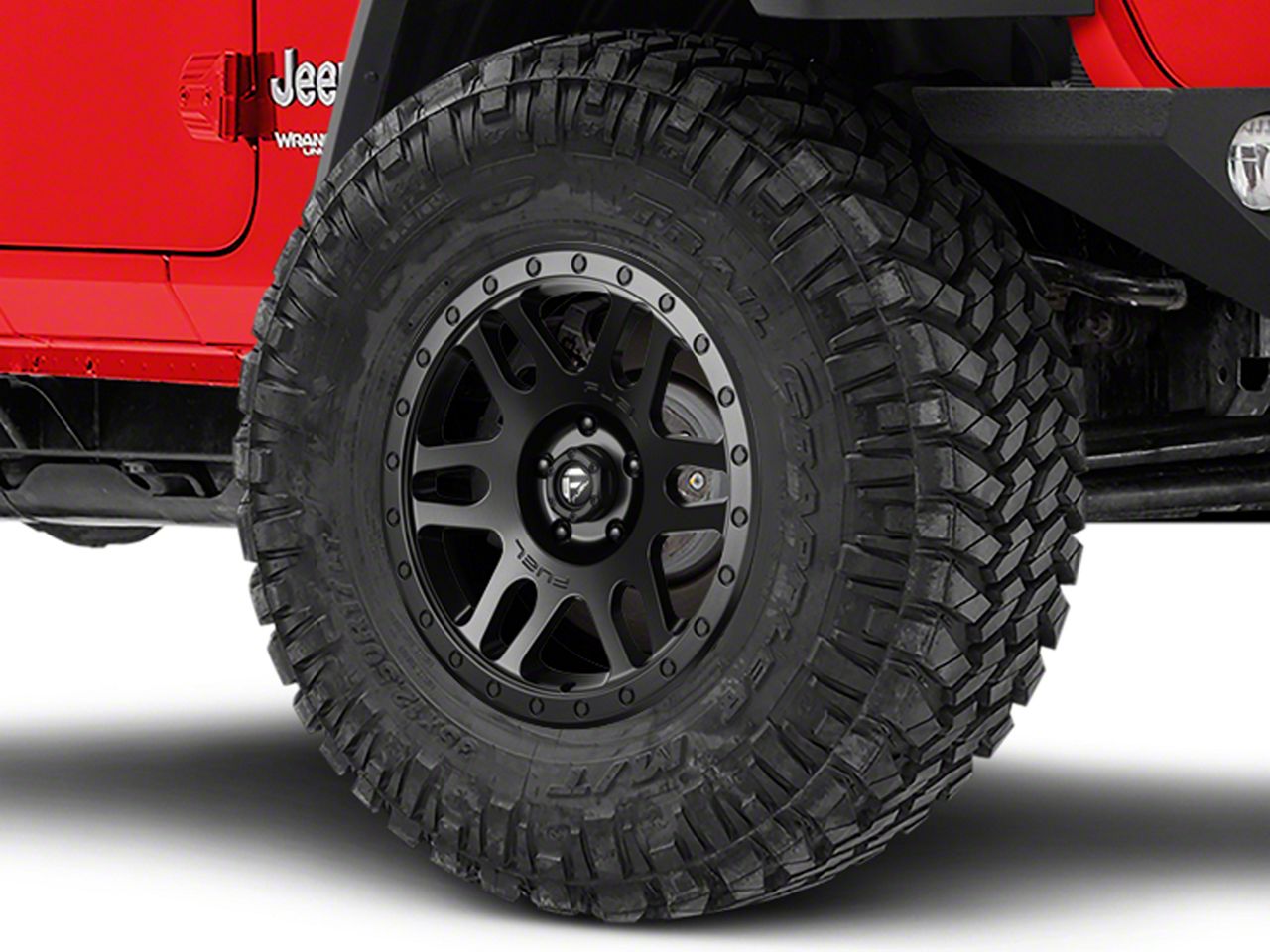 Fuel Wheels Jeep Wrangler Recoil Matte Black Wheel; 18x9 D58418907350