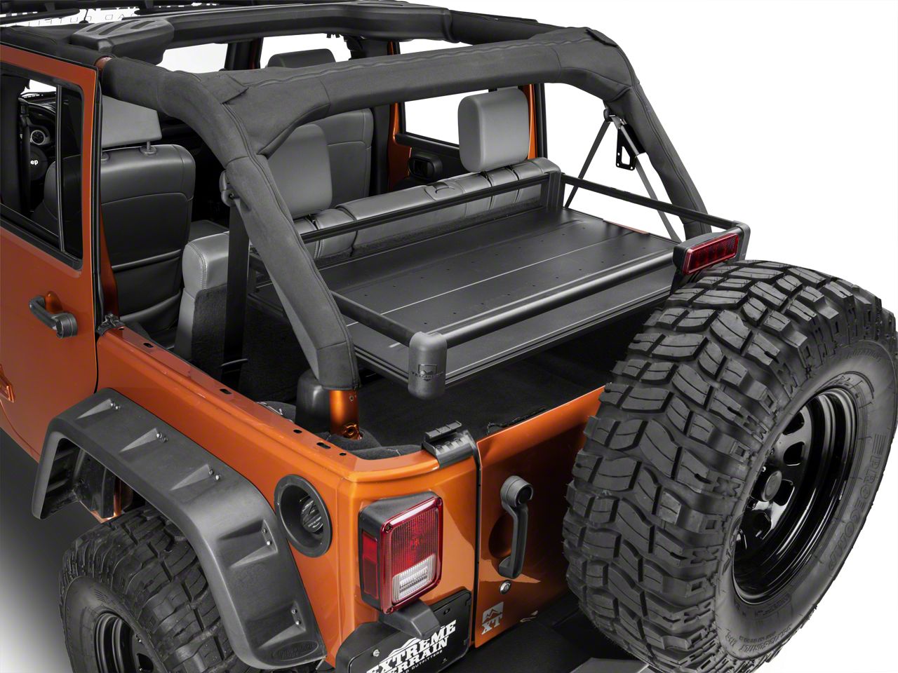 jeep rear storage rack