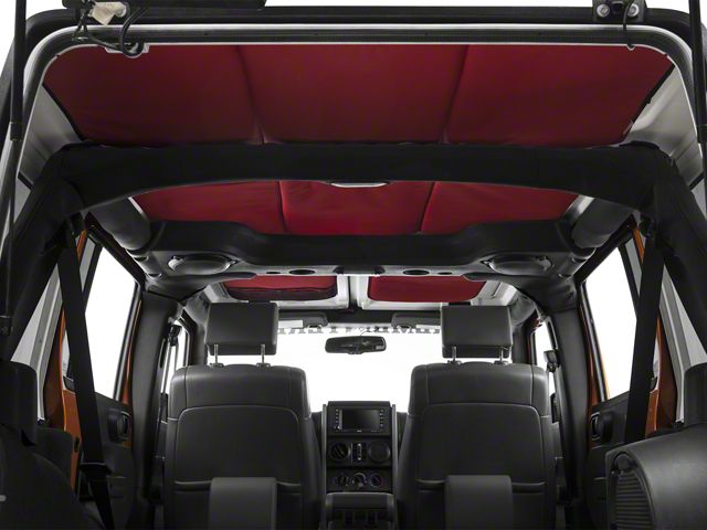 JTopsUSA Hard Top Headliner; Red (11-18 Jeep Wrangler JK 4-Door)