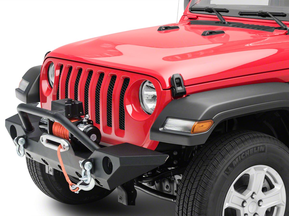Barricade Jeep Wrangler Trail Force HD Front Bumper with 9,500 lb. Winch  J104255 (18-23 Jeep Wrangler JL) - Free Shipping