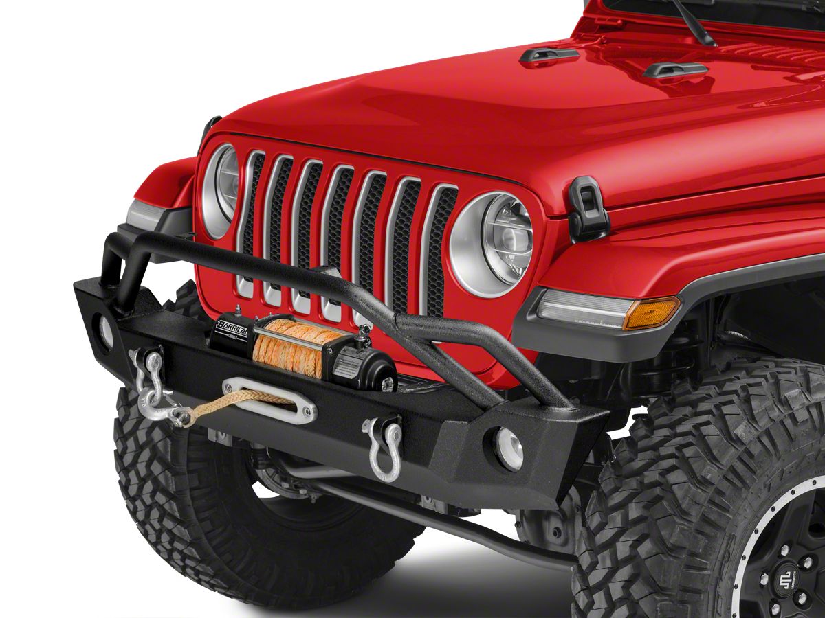 Barricade Jeep Wrangler Extreme HD Front Bumper with 9,500 lb. Winch  J104257 (18-23 Jeep Wrangler JL) - Free Shipping