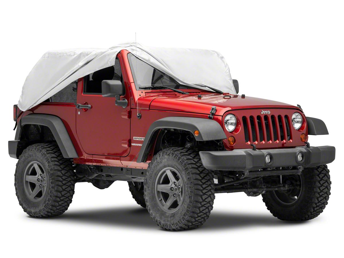 Jeep Wrangler Multiguard Water Repellent Cab Cover; Silver (07-18 Jeep  Wrangler JK 2-Door) - Free Shipping