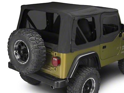 Fit 97-06 Jeep Wrangler 2 Dr Back Window Glass Rear Windshield Heated OEM LOOK