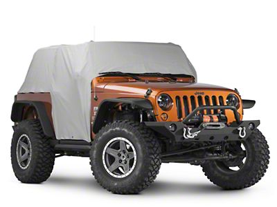 Jeep Wrangler Waterproof Cab Cover; Gray (07-18 Jeep Wrangler JK 2-Door) -  Free Shipping