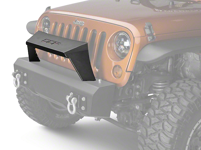 Off Camber Fabrications by MBRP Formed Front Light Bar for OCF Bumpers; Black (07-18 Jeep Wrangler JK)