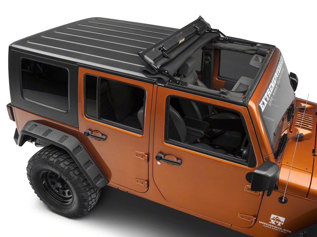 Bestop Jeep Wrangler Sunrider for Hardtop - Black Twill 52450-17 (07-18 Jeep  Wrangler JK)