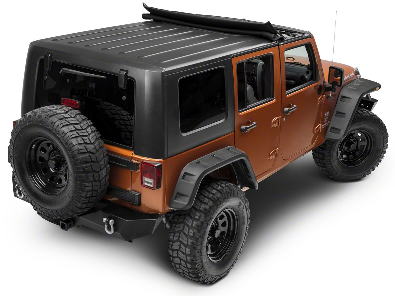 Bestop Jeep Wrangler Sunrider for Hardtop - Black Twill 52450-17 