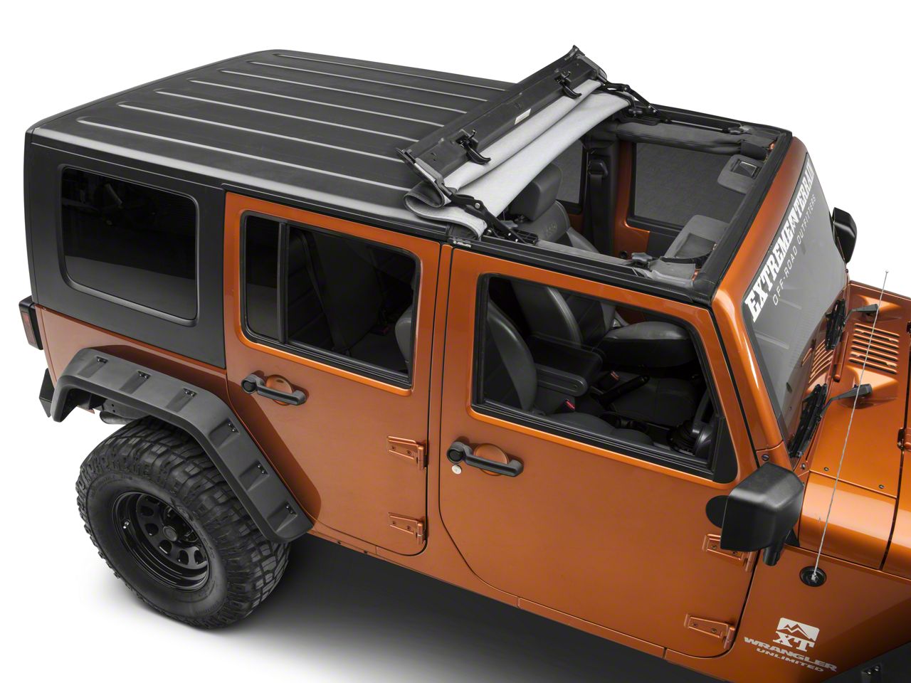 Bestop Jeep Wrangler Sunrider for Hardtop - Black Diamond 52450-35 (07 ...