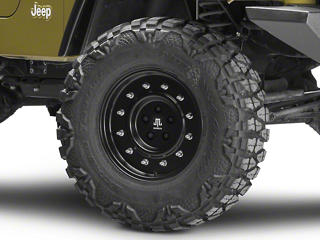 Mammoth General Matte Black Wheel; 16x8 (97-06 Jeep Wrangler TJ)