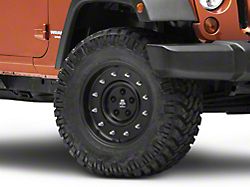 Mammoth General Matte Black Wheel; 17x9 (07-18 Jeep Wrangler JK)
