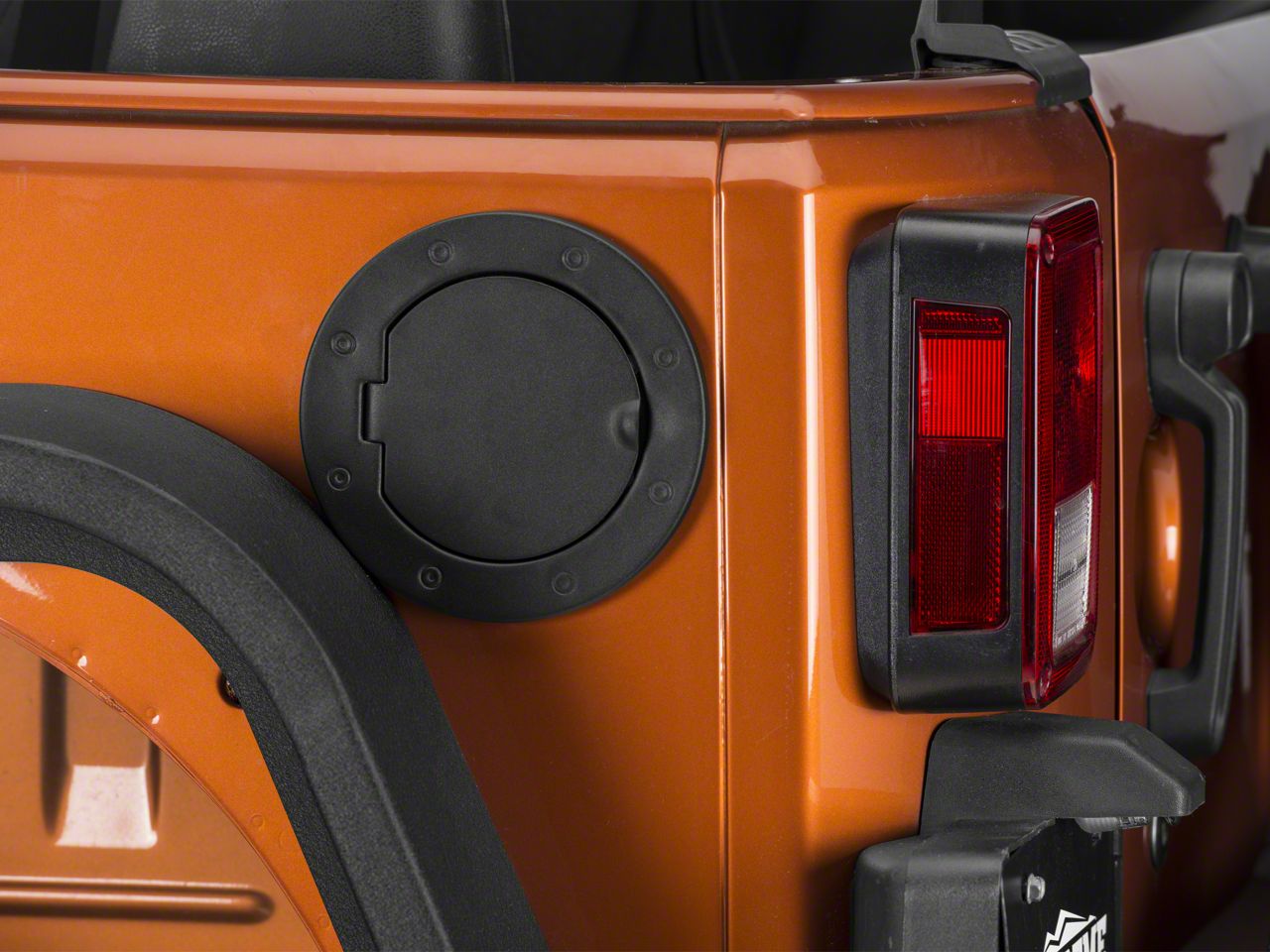 Rugged Ridge Jeep Wrangler Non-Locking Gas Cap Door Textured Black  11229.05 (07-18 Jeep Wrangler JK)