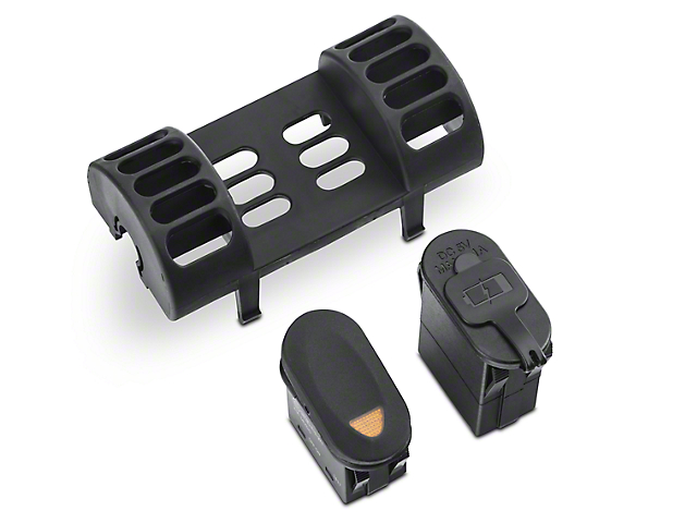Rugged Ridge A/C Vent Switch Pod Kit with Rocker Switch and Dual USB Connector (97-06 Jeep Wrangler TJ)