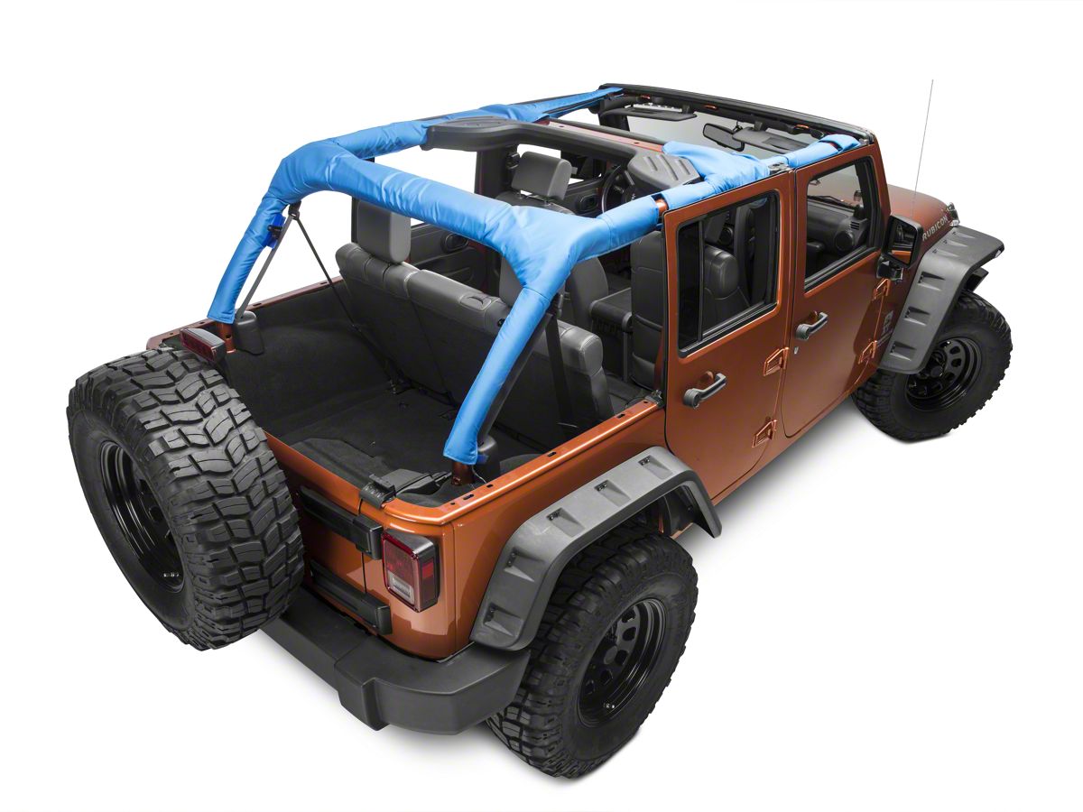 Dirty Dog 4x4 Jeep Wrangler Replacement Roll Bar Cover Blue J4rbc07bl 07 18 Jeep Wrangler Jk 4 Door Free Shipping