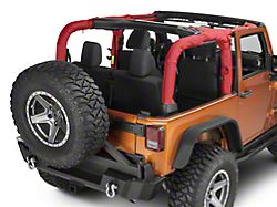 Dirty Dog 4x4 Replacement Roll Bar Cover; Red (07-18 Jeep Wrangler JK 2-Door)