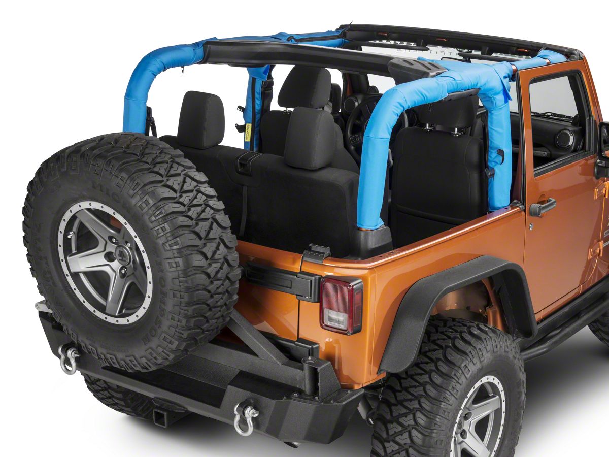 Dirty Dog 4x4 Jeep Wrangler Replacement Roll Bar Cover Blue J2rbc07bl 07 18 Jeep Wrangler Jk 2 Door Free Shipping