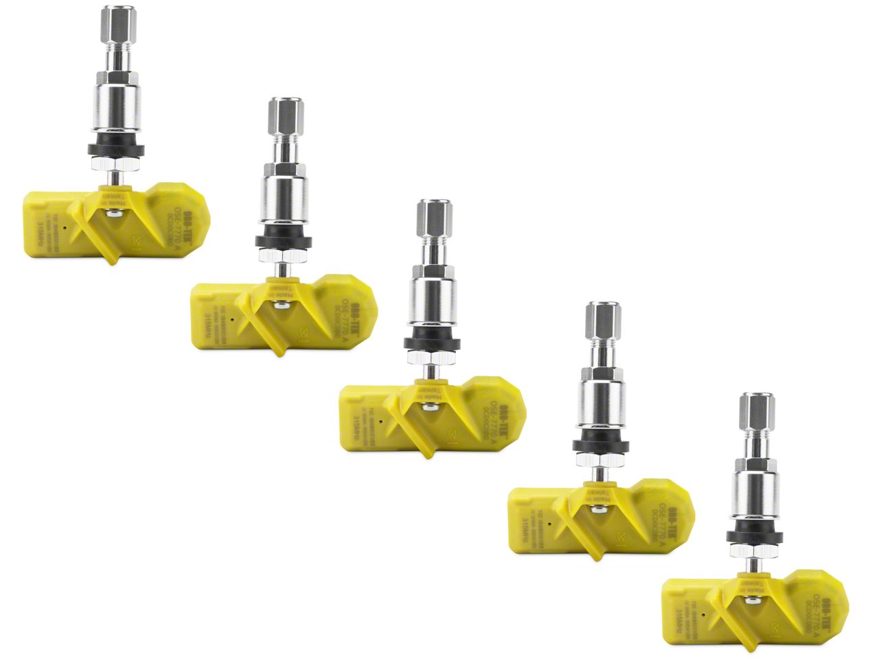 Jeep Wrangler TPMS Sensor Kit 5 Wheels (0712 Jeep Wrangler JK