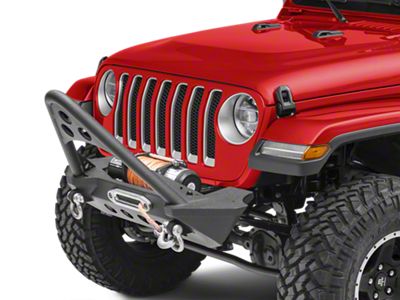 RedRock Stubby Winch Front Bumper with Stinger Bar (18-23 Jeep Wrangler JL)
