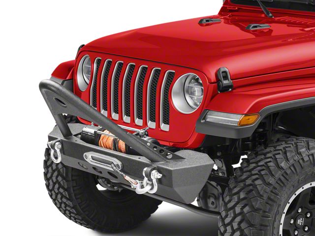 RedRock Mid-Width Winch Front Bumper with Stinger (18-24 Jeep Wrangler JL)