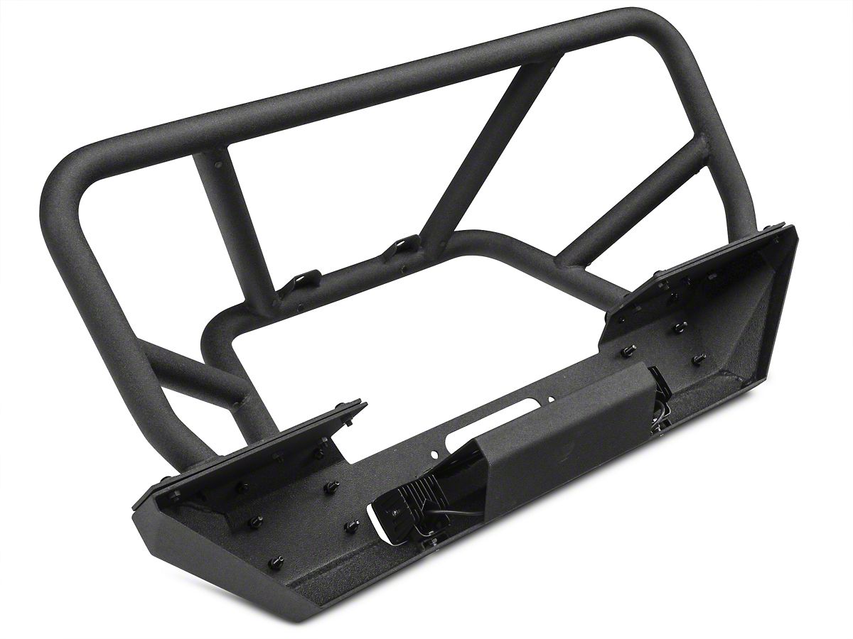 Redrock 4x4 Stubby Juggernaut Front Bumper W Led 07 18 Jeep Wrangler Jk