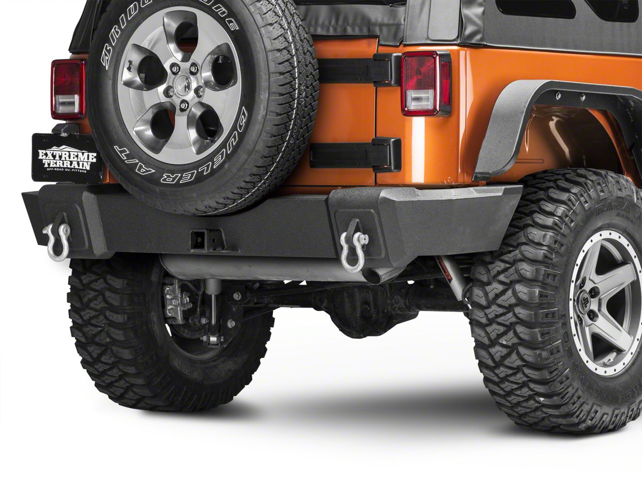 RedRock 4x4 Jeep Wrangler Full Width HD Rear Bumper J104458 (07-18 Jeep ...