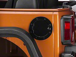 RedRock Non-Locking Fuel Door; Black (07-18 Jeep Wrangler JK)