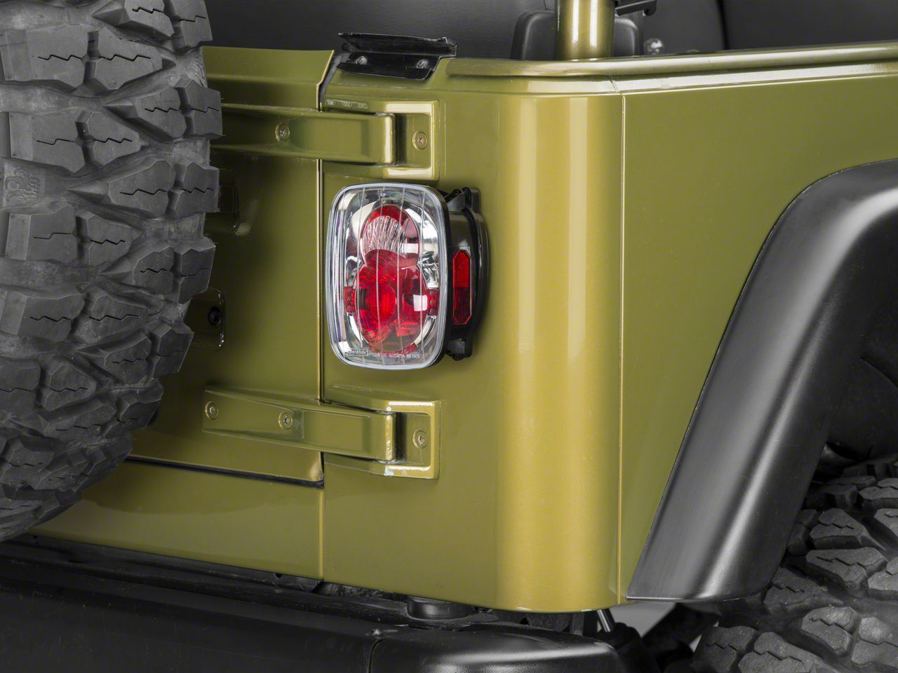 Jeep Wrangler Crystal Eyes Tail Lights; Crystal Clear (87-06 Jeep ...