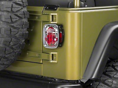 Jeep Wrangler Crystal Eyes Tail Lights; Platinum Smoked (87-06 Jeep Wrangler  YJ, TJ)