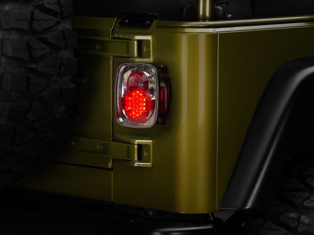 Alteon Jeep Wrangler LED Tail Lights Crystal Clear J104516 (8706