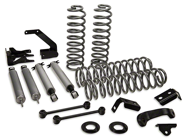 Rough Country 4-Inch Suspension Lift Kit with Shocks (07-18 Jeep Wrangler JK 4-Door)