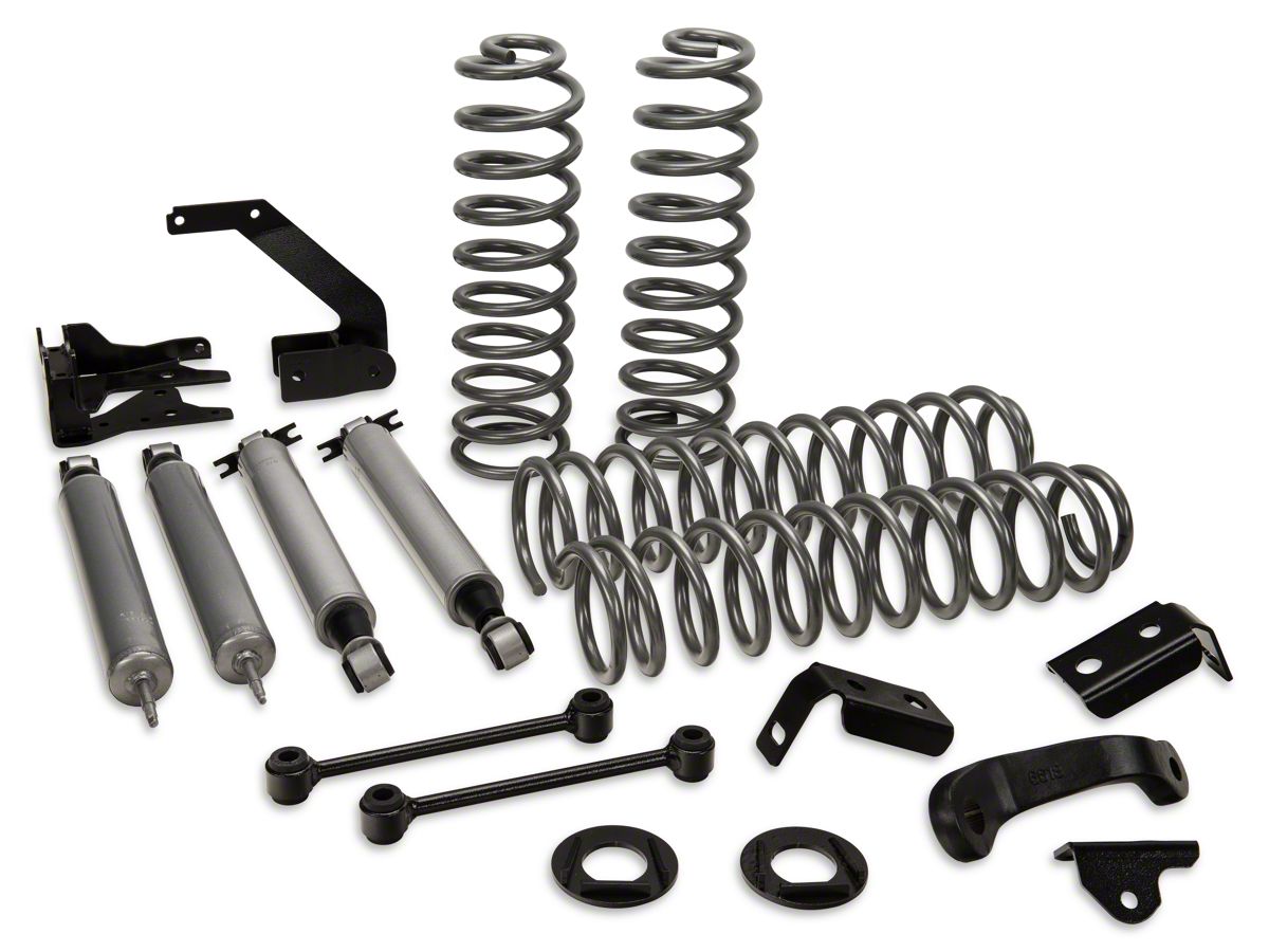 Rough Country Jeep Wrangler 4-Inch Suspension Lift Kit with Shocks 68130  (07-18 Jeep Wrangler JK 4-Door) - Free Shipping