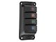 Daystar A-Pillar Switch Panel with 4 Switches; Black (07-18 Jeep Wrangler JK)